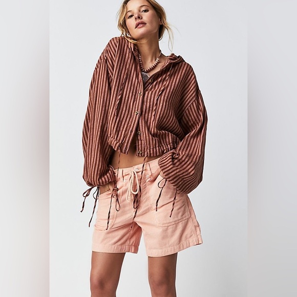 We The Free New Beginnings Striped Hoodie Medium - Picture 1 of 10